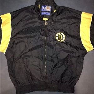 Boston bruins vintage stater jacket men sz L STEAL